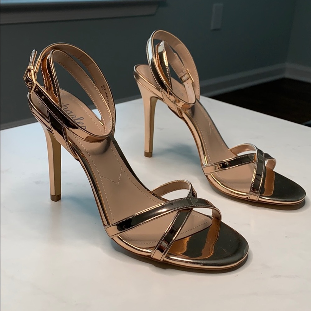 Rose Gold Sandal Heels 8.5M